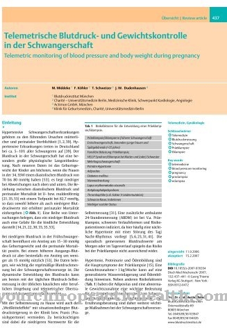 Weight control in pregnancy